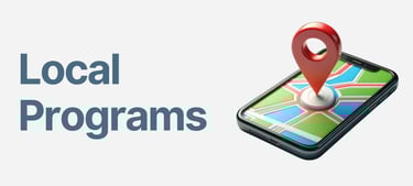 local programs with phone and map