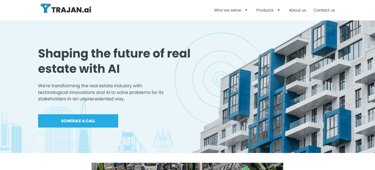 a building with a large blue and white building in los angeles 