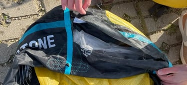 Kite leading edge reparatie bij Sisu Repair