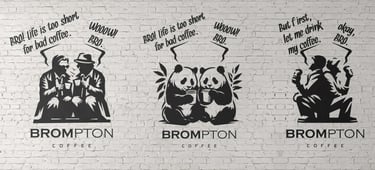brompton coffee duvar tasarımları, brompton cafe duvar tasarımları
