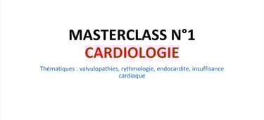 masterclass EDN, masterclass médecine, masterclass cardiologie