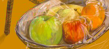 Hotel fruit bowl - digital postcard