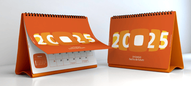 Calendario de pared personalizado con logo corporativo impreso en Lima