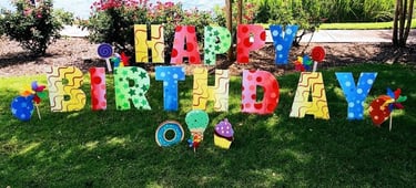Happy Birthday Yard Displays