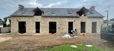 Etat actuel de la bâtisse après curage