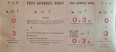 Poste automobile rurale avis de retrait