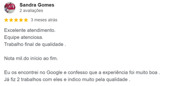 Avaliações no Google