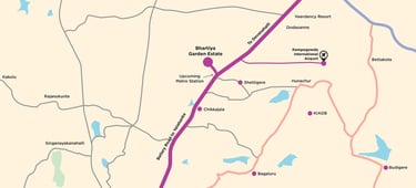 #bharitya-garden-estate location map