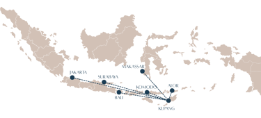 map of indonesia showing how to get to alor