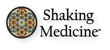 Shaking Medicine Logo. Therapeutic Tremoring for Vibrant Living