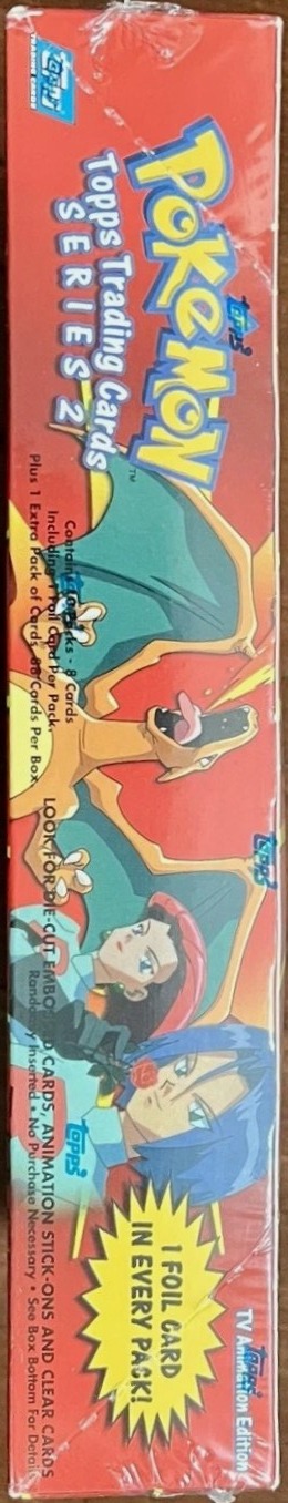 Display Topps Pokémon series 2 US 11 Boosters côté 2