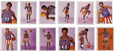 1971 Fleer Harlem Globetrotters Basketball Cards No. 73 thru 84