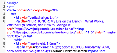 HTML Email Signature 