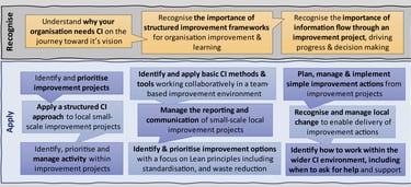 Image describing learning outcomes of Foundation CI training