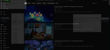 Example of screencontrols transparency feature