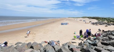 Brancaster beach is great for children, dogs, all are welcome