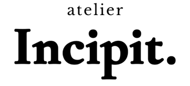 Logo de la marque d’accessoires cousus main et upcyclés Atelier Incipit.