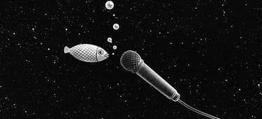 poisson micro fond noir 