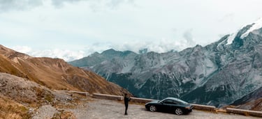 Porsche 911 in the alps