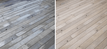 Saturateur naturel pour terrasse en bois appliqué en couches fines, rendu mat antidérapant