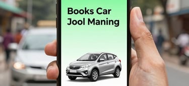 A person happily completing an online booking on a smartphone with a user-friendly interface.