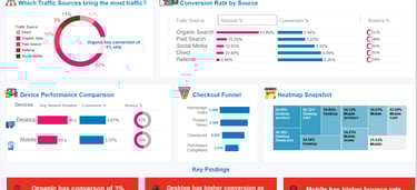 Looker Studio report with marketing campaign performance”