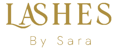 Lashes by Sara logo representing a professional beauty brand