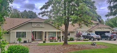 Ranch style home before renovation.