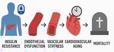 How Insulin Resistance Accelerates Cardiovascular Aging
