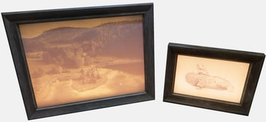 Cadre photo 3D lithophanie monochrome petit et grand format
