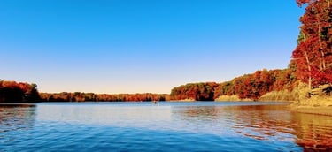 AUTUMN AFTERNOON ON THE WATER IN GAHANNA