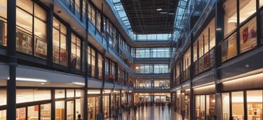 a very tall building with lots of windows