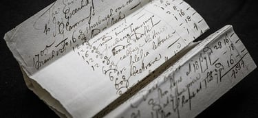 Image of account for garden seeds, 1705