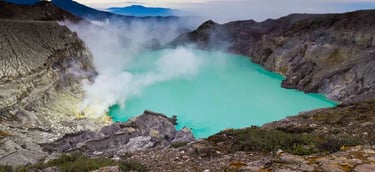 Acidic Lake Mt. Ijen Crater