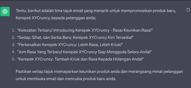 Chatgpt untuk pemasaran