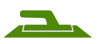 Green Trowel Concrete Tool