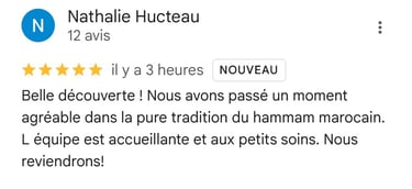 Avis client sur Google