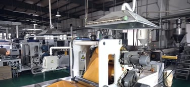 Factory production equipment, demonstrating advanced manufacturing technology