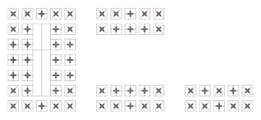 klassiches Trauerkarten-Design mit Kreuzornament im Diplomaten-Format