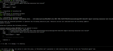 Importing Azure Resource Groups into Terraform State