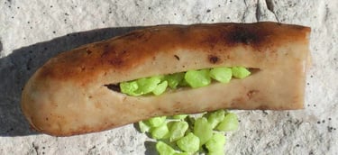 Wurst mit Giftköder