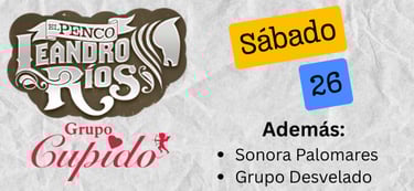 Leandro Rios en Sabinas Hidalgo Feria de la Fundación 2025