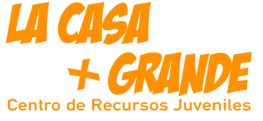 a black and orange logo with the words la casa and the words la casa grande
