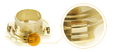 An image of a tool with brass sharp edges