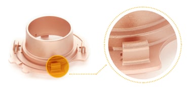 image of a tool with Copper bead blast finishing