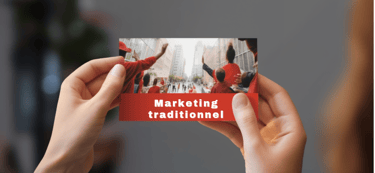 Carte Marketing digital traditionnel