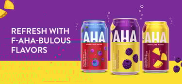 Product name created for AHA sparkling water
