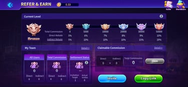 refer & earn in boombet