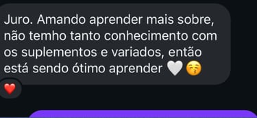 Relato de seguidora sobre ganho de massa feminino