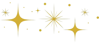 Elément décoratif - étoiles scintillantes- Rubenia Timmerman, auteure.